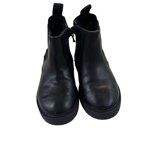 Wonder Nation Toddler Girl Size 8 Black Zip-Up Boots - Picture 2 of 5